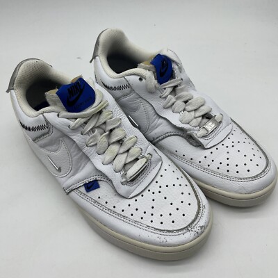 Nike Court Vision Low White/Iridescent/Silver 関税送料込 Size 8 - Nike Court Vision SE Low White Metallic Silver W