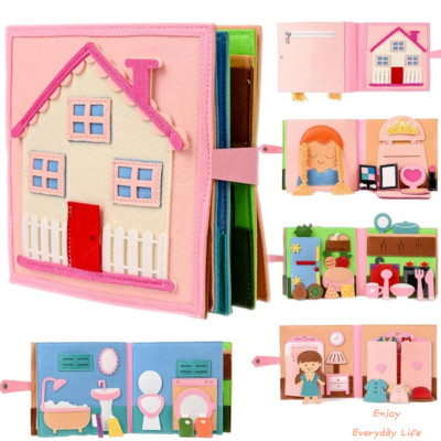 Busy Board For Girl Sensory Book For Travel Early Educational Toy Montessori