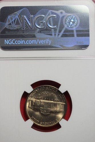 1950 D- NGC 5C MS66 JEFFERSON NICKEL #B48728 - Picture 2 of 2