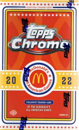 2022/23 Topps Chrome McDonalds Hobby Box - FACTORY SEALED - 2 AUTOS PER BOX