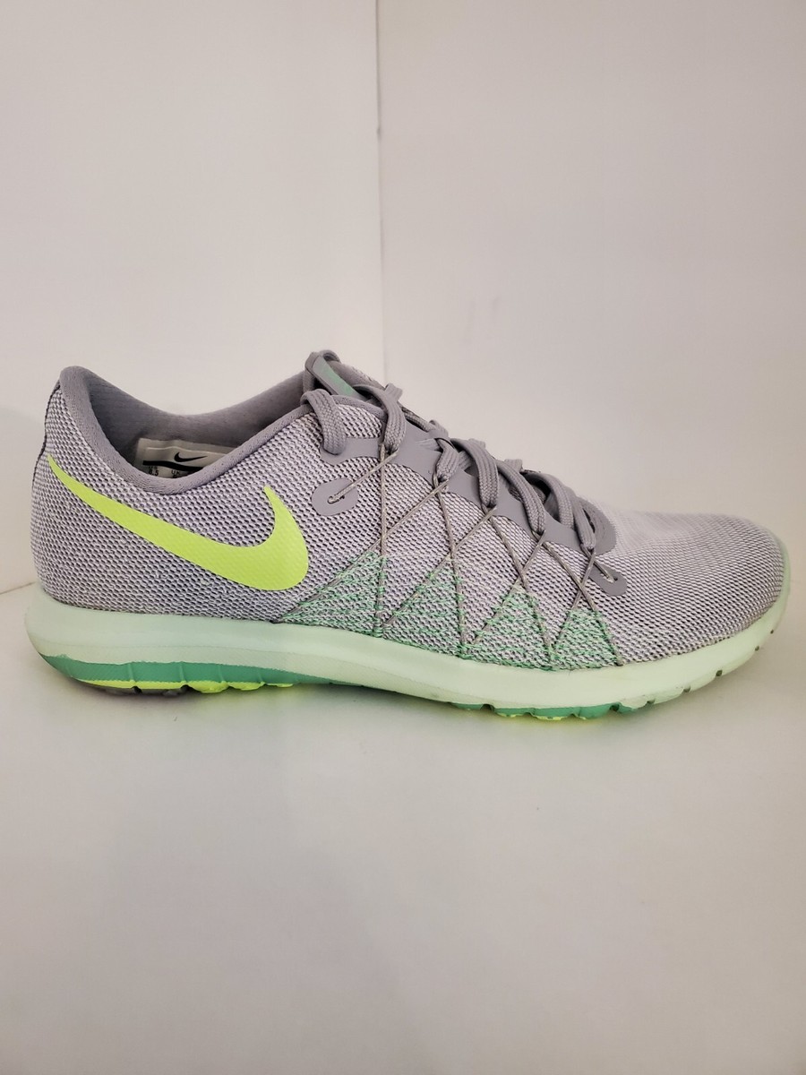 Nike Fury Womens Running Shoes Sz Grey/light Green EUC
