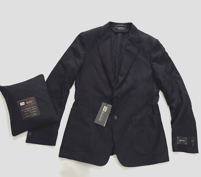 Z Zegna ジャージージャケット ネイビー Wash & Go 洗濯 46