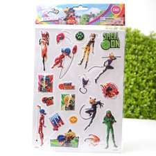 Miraculous LadyBug Stickers Puffy Stickers Party Favors Recuerdos
