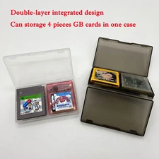 For Gameboy Game Cassette Storage Box 6 Grid Cards Holder Carrying Case Set