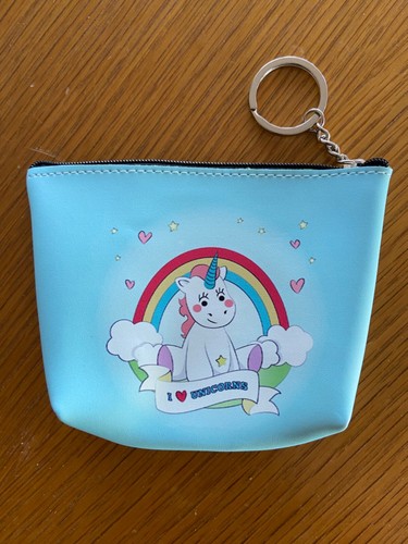 KIDS UNICORN COIN PURSE WALLET GIRLS BOYS BACKPACK MARVEL FROZEN THOR PINK BLUE - Picture 23 of 37