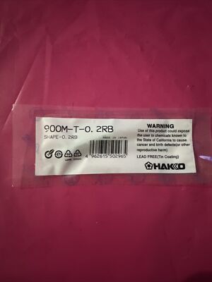 T18-BR02 (900M-T-0.2RB) Hakko Tip for 936-12 FX888-23BY Solder Soldering Tip