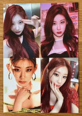 ITZY CHAERYEONG GUESS WHO TOWER RECORDS Official 4 cards set Photo