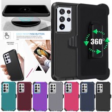 For Samsung Galaxy S21 Plus/Ultra S21 FE Heavy Duty Phone Case Cover / Belt Clip