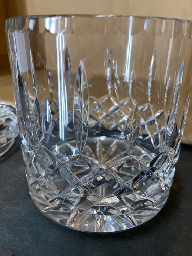 Biscottiera vintage in vetro trasparente cristallo - biscotti - barattolo caramelle con coperchio -- dimensioni 8" x 5" - Foto 4 di 11