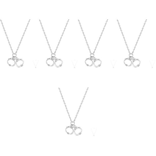 Set of 5 Halsketten Halter Street-Retro-Handschellen-Halskette - Bild 9 von 12
