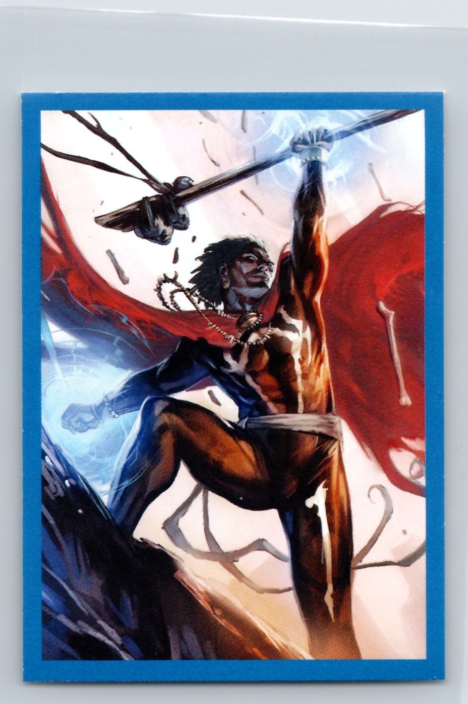 BROTHER VOODOO 2017 Panini Marvel Superheroes Blue Embossed Sticker #142 C1
