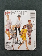 McCall's Pattern #5973 ~ Tops Shirts Skirt Leggings ~ Misses 12 14 16 ~ FF/UC