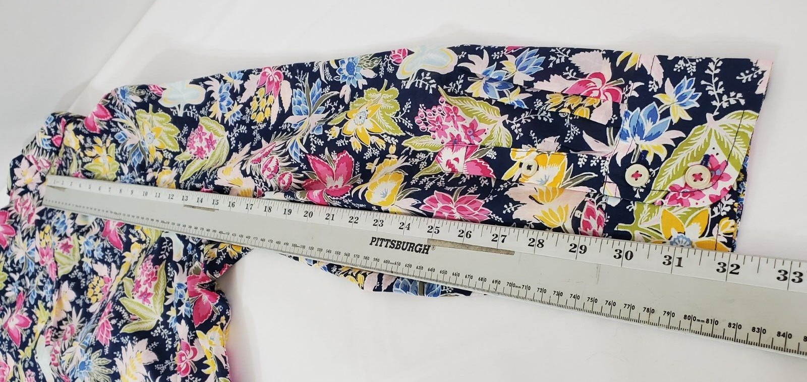 Talbots Floral Pattern Cotton Button Up Shirt  Lu… - image 8