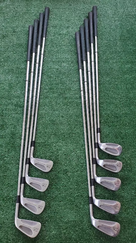 Vtg Ram TX2000 Iron Set 3-SW Golf Clubs Steel Stiff Flex Right Handed RH - Image 2 of 4