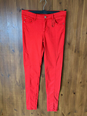 bright red jeans