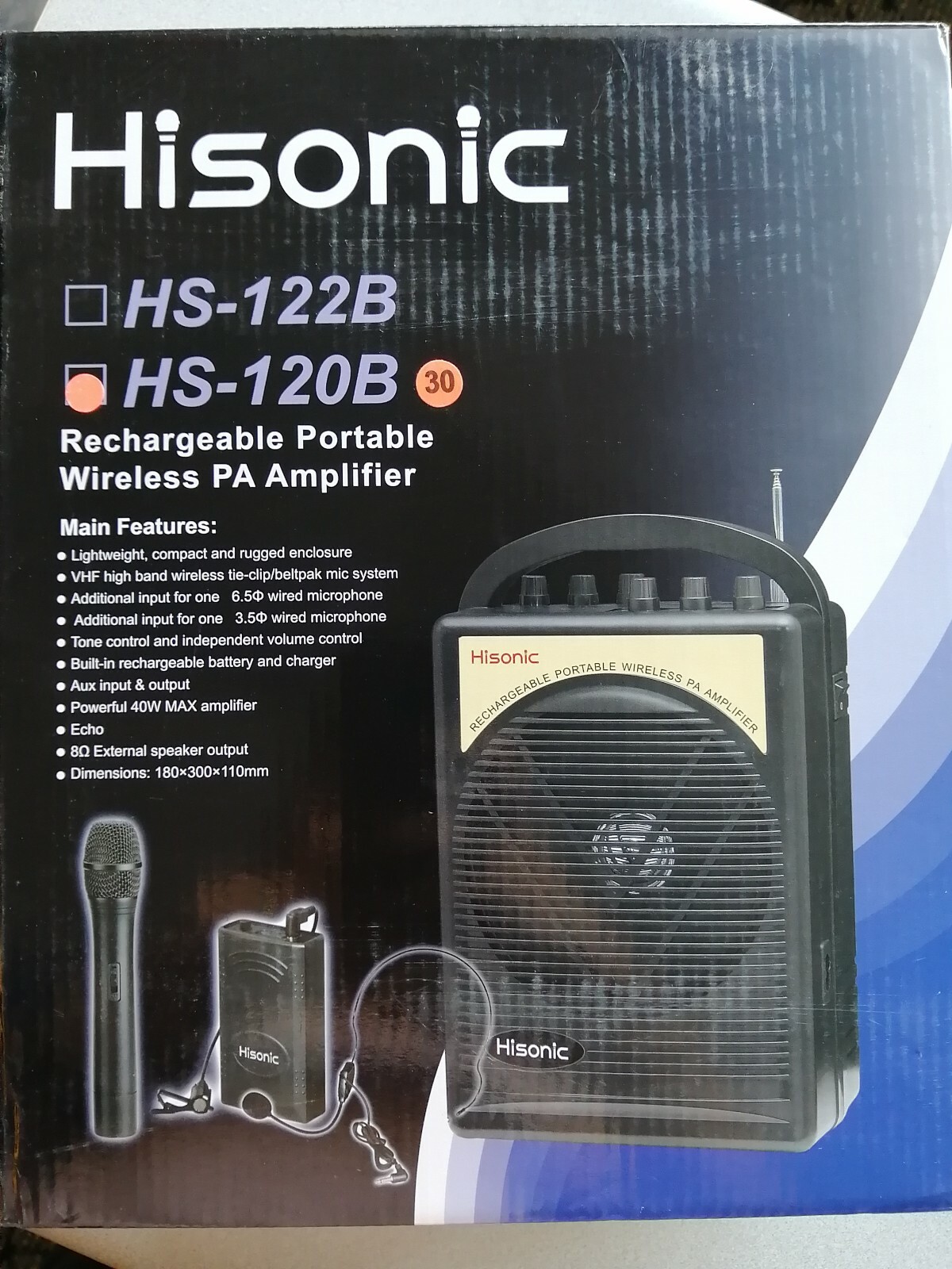 portable wireless pa amplifier & microphone