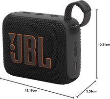 JBL GO4 Altoparlante Bluetooth Portatile – Speaker Wireless Nero, Impermeabile.