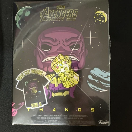Target Exclusive Funko POP Metallic Avengers Thanos Small Tee Sealed Brand New
