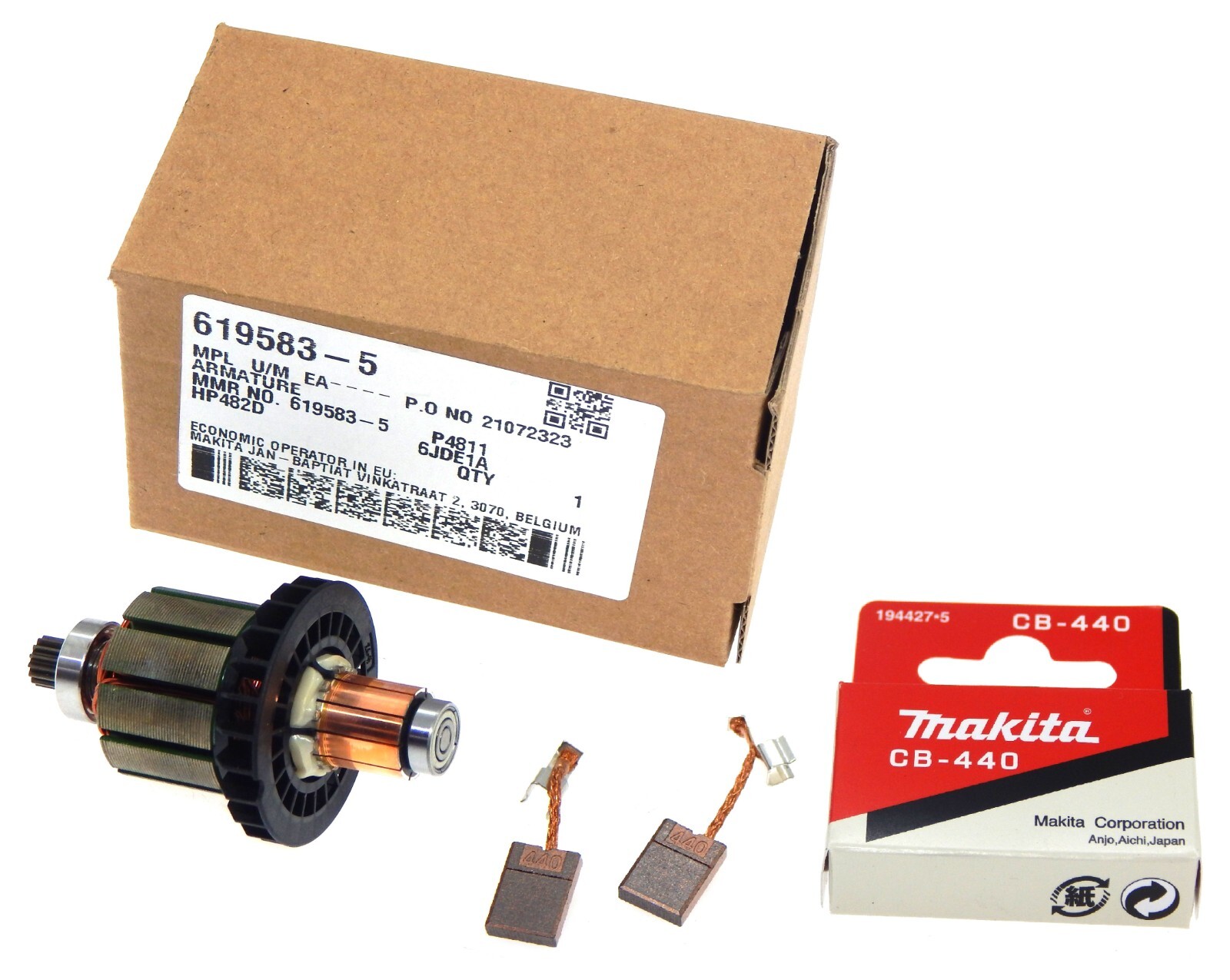 Gettimore Anker & Kohlebürsten Für Makita DDF482 DHP482 - Ersatzteil Set