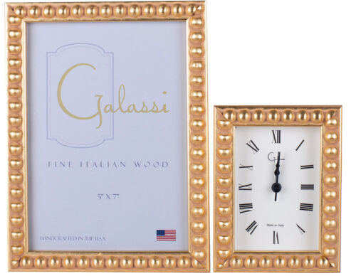 F.G. Galassi Fatto a mano Legno Italiano Fine Oro Diana 5"x 7" 31457 - Foto 1 di 1