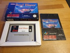 Thumbnail of ebay&reg; auction 156030308862 | Soul Blazer Super Nintendo SNES OVP CIB Boxed komplett