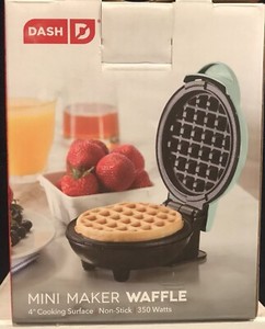 Dash Mini Waffle Makers  4"  Nonstick  Lot Of Two (2) New Boxed  Unused