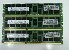 QTY 3 Samsung M393B1K70CH0-CH9Q5 8GB 2Rx4 PC3-10600R-09-10-E1-P1 Server Memory!