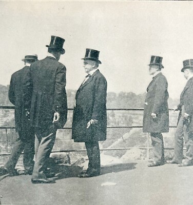 President McKinley Parting View Of Niagara Falls NY 1901 Victorian DWT3