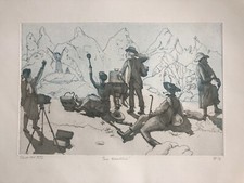 CHRIS ORR RA b1943 large Artist Proof ETCHING