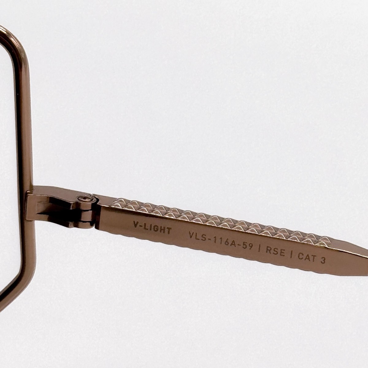 NEW VALENTINO V-LIGHT VLS-116A WOMEN GREY TITANIUM SUNGLASSES VALENTINO Valentino Eyewear V-light - Rose Gold Sunglasses | italist  main image 2
