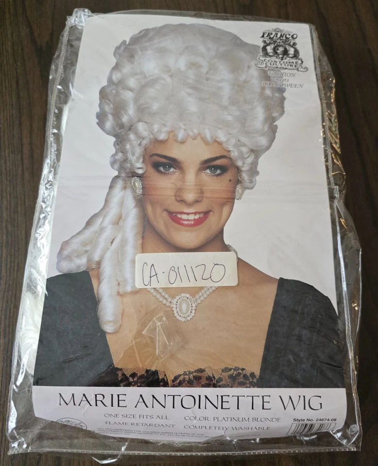 Marie Antoinette Wig Blonde Renaissance Fancy Halloween Cosplay Franco - Image 2 of 4