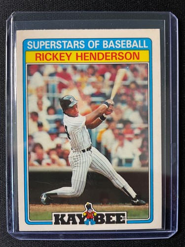 Rickey Henderson #16 1987 Topps KayBee Superstars card