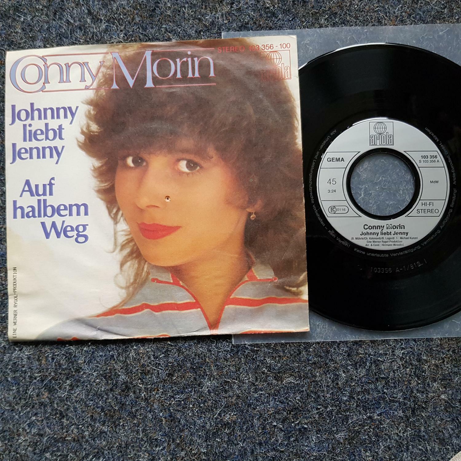 7"" Single Vinyl Conny Morin - Johnny liebt Jenny / Chilly - Johnny loves Jenny