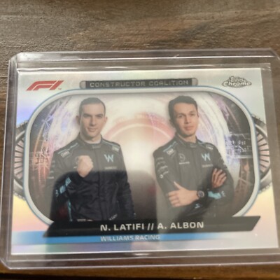 2022 Topps Chrome Formula 1 F1 Latifi Albon Constructor Coalition Williams