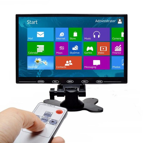 US-Mini 9" CCTV Monitor PC Screen AV RCA VGA HDMI 1080p for DSLR Raspberry Pi 3B - 第 1/12 張圖片