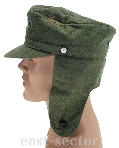 NVA DDR Vintage Field Hat & Badge Cap Beret East German Army Cold War Soviet 57 - Picture 7 of 9