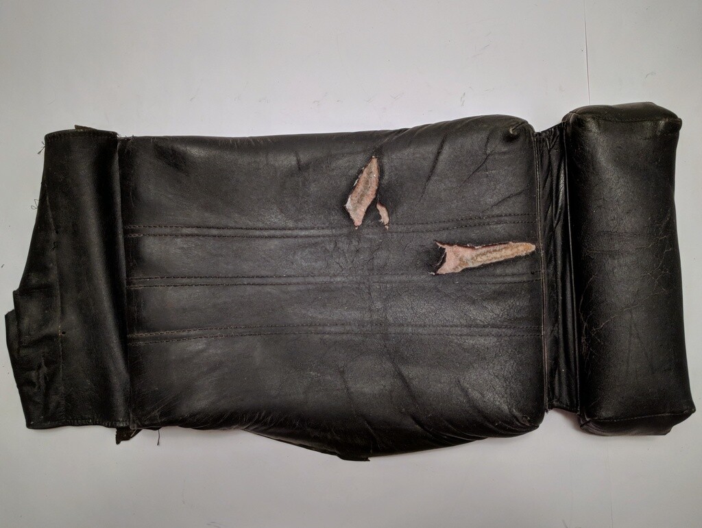 BMW OEM E30 Front Sport Seat Leather Bottom Cushion Black Driver 