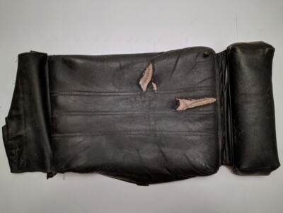 BMW OEM E30 Front Sport Seat Leather Bottom Cushion Black Driver  