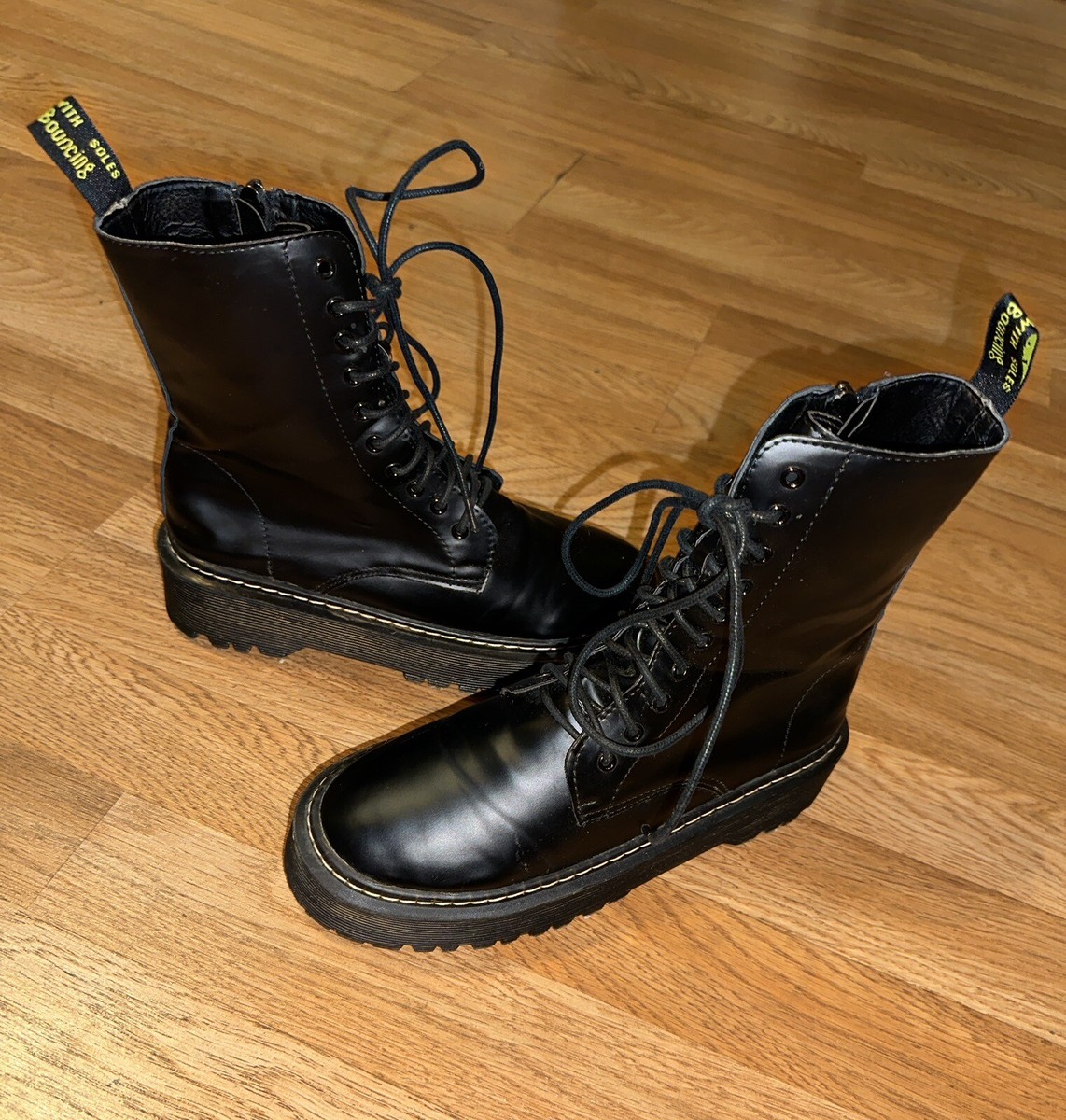 Black Shein Doc Martens Dupe Shein Dr Martens Dupes Martens - Main Image