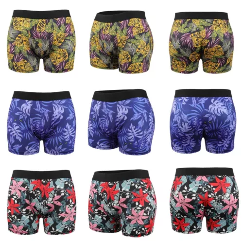 Herren 3er Pack Boxershorts Soft Unterwäsche Boxershorts Sport Trunks mit Fly Front - Bild 11 von 19