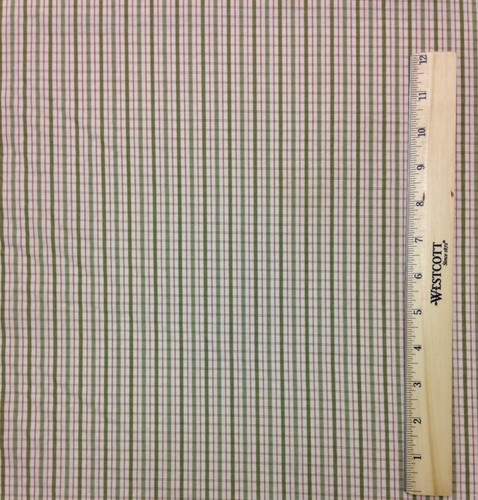 COVINGTON INLET CHECK ANTIQUE GREEN RED PLAID FURNITURE FABRIC BY THE YARD 55"W - Picture 5 of 5