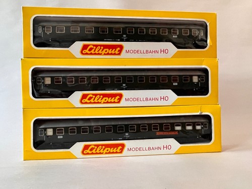 Liliput DB 3x Personen- & Speisewaggons 89400 | 89500 | 89800  1:87 | Zustand: Gebraucht