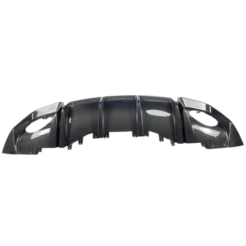 Prepreg Dry Carbon Fiber P style Rear Bumper Diffuser Lip For Audi R8 V10 Coupe - Picture 5 of 6