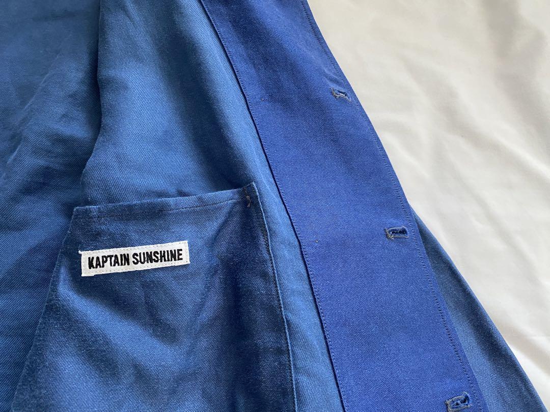KAPTAIN SUNSHINE Moleskin DB Work Jacket Indigo Blue Size 38 KAPTAIN SUNSHINE Moleskin DB Work Jacket Indigo Blue Size 38