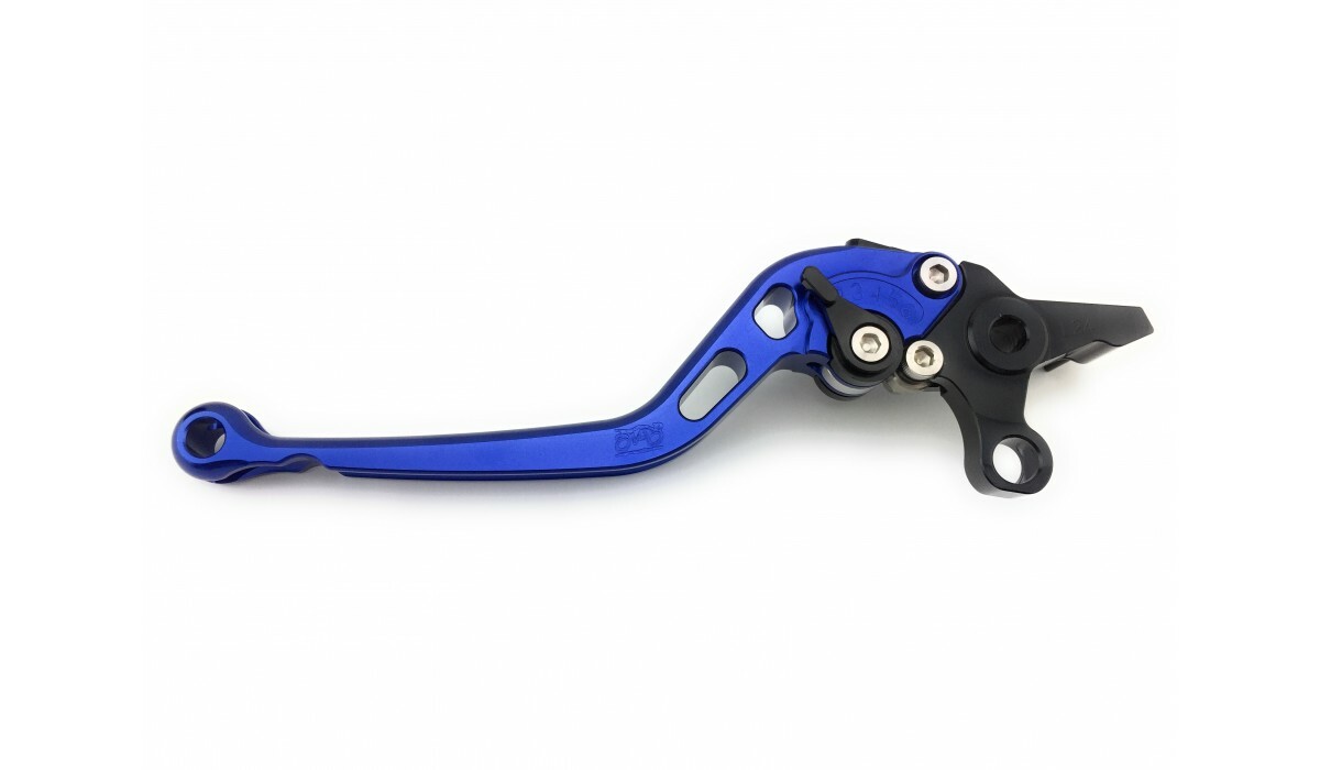 Leviers AVDB bleus longs pour Buell S2 Thunderbolt en aluminium CNC - 3