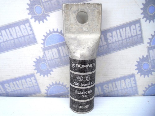 (6 Pc) BURNDY - YA39N - COMPRESSION HYLUG -750kcmil LONG BARREL 600V 35kA Tin/CU - Picture 6 of 17