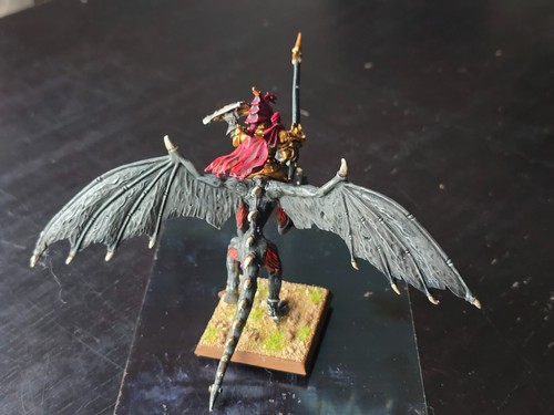 GW WHF Vampire Counts Metal Blood Dragon on Winged Nightmare painted - Foto 4 di 9