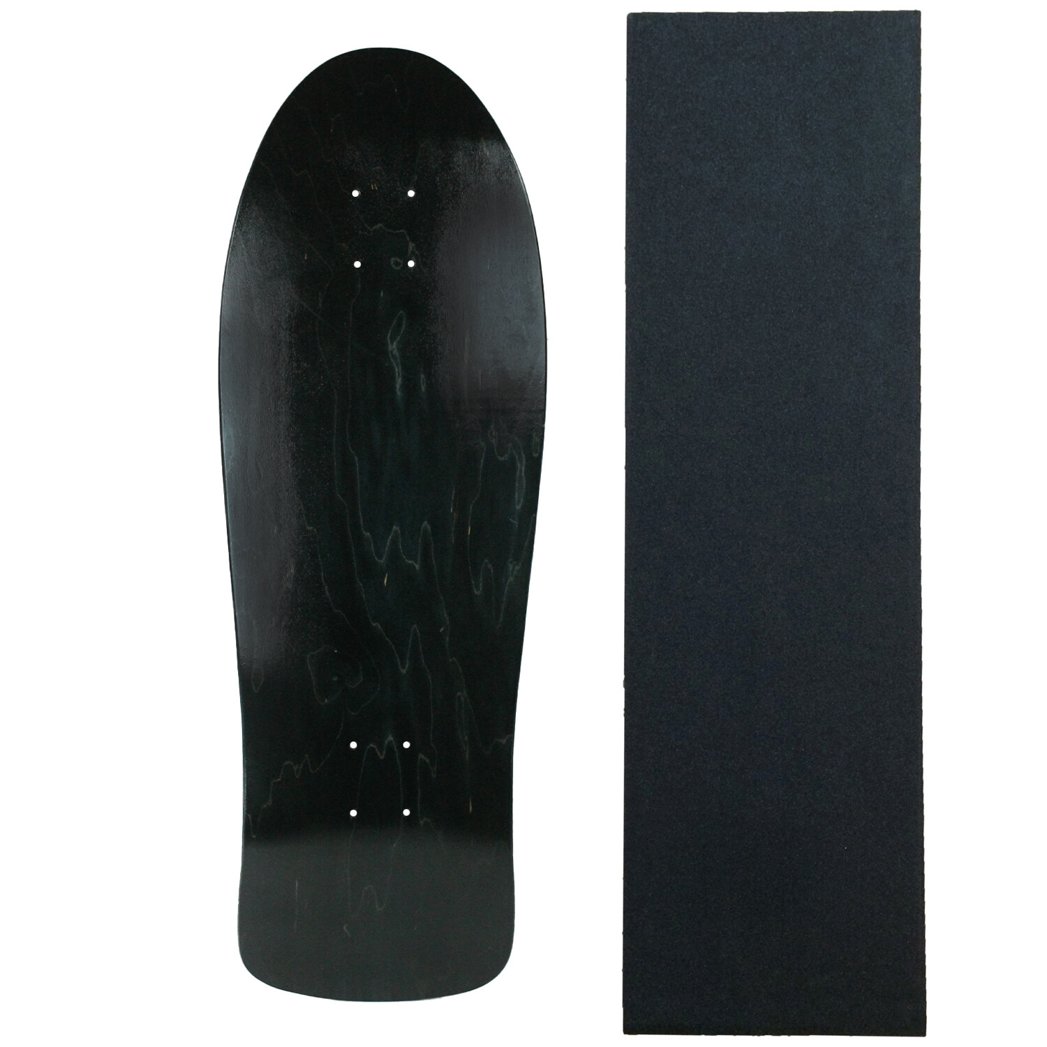 S Old School 10" X 30" Stained Black Blank Skateboard Deck +