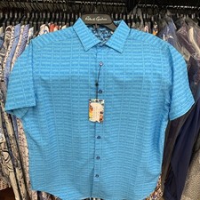 Robert Graham ON THE DOCKS LT BLUE  Men's Shirt - Blue, Medium