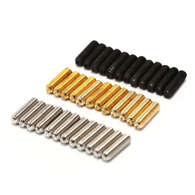 12x E-Bass Steg Sattel Sechskantschrauben Tremolo Steg Sechskantschraube 12x E-Bass Steg Sattel Sechskantschrauben Tremolo Steg Sechskantschraube